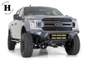 Ford F-150 Bumper - Front - Addictive Desert Designs - Bomber - Hammer Black - `18-`27 Ford F-150 Bumper - Front - Addictive Desert Designs - Bomber - Hammer Black - `18-`27